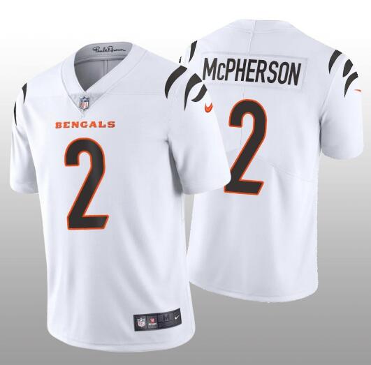 Cincinnati Bengals #2 Evan McPherson White Vapor Untouchable Limited Stitched Jersey - Zenithce