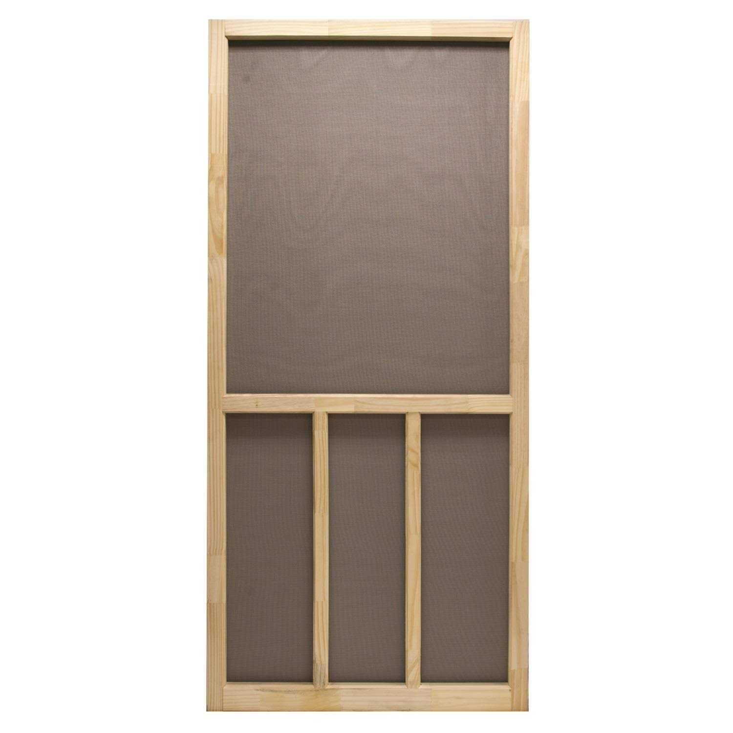 Precision 80-1/2 in. H x 32 in. W Aspen Natural Wood Wood Screen Door - Zenithce