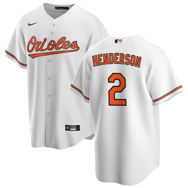 Baltimore Orioles #2 Gunnar Henderson White Cool Base Stitched Jersey - Zenithce