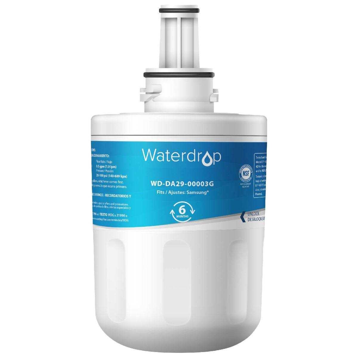 Waterdrop DA29-00003G Refrigerator Water Filter Replacement for Samsung DA29-00003G - Zenithce