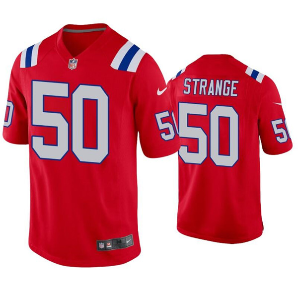 New England Patriots #50 Cole Strange Red Vapor Untouchable Limited Stitched Jersey - Zenithce
