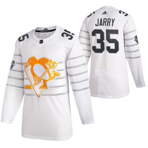 Pittsburgh Penguins #35 Tristan Jarry White All Star Stitched Jersey - Zenithce