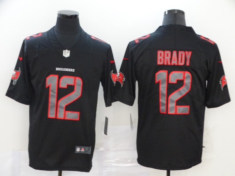 Tampa Bay Buccaneers #12 Tom Brady 2020 Black Impact Limited Stitched Jersey - Zenithce