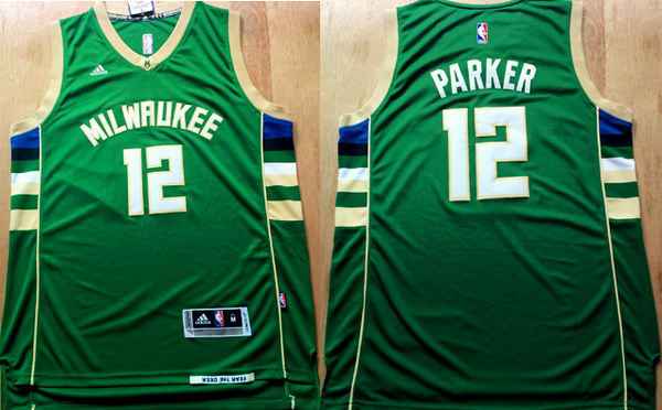 Milwaukee Bucks #12 Jabari Parker Revolution 30 Swingman 2015 New Green Jersey - Zenithce