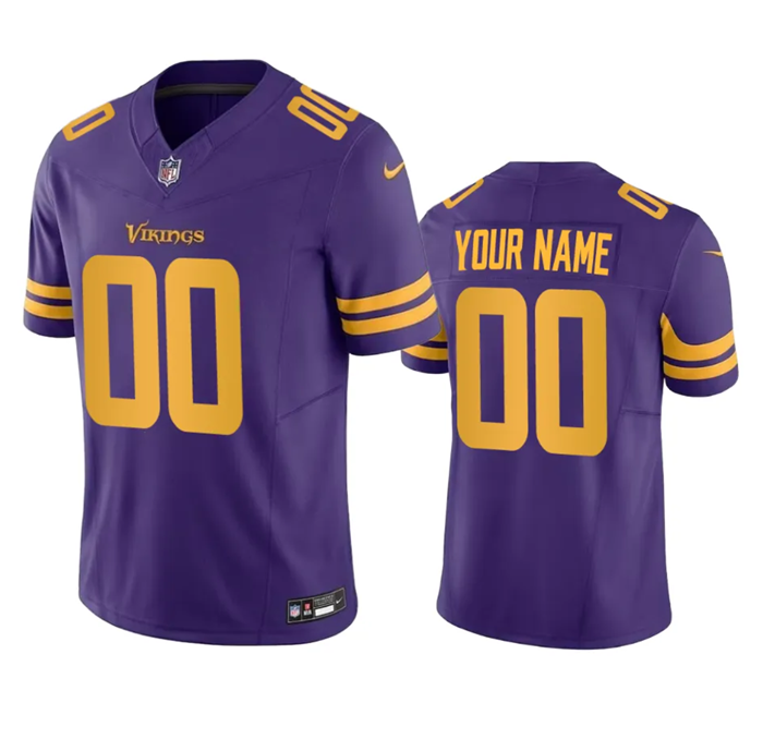 Minnesota Vikings Custom Purple 2023 F.U.S.E. Color Rush Stitched Jersey - Zenithce