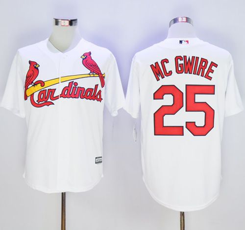 Cardinals #25 Mark McGwire White New Cool Base Stitched Jersey - Zenithce