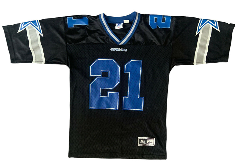 Dallas Cowboys Custom Vintage Rare Black Throwback Stitched Football Jersey - Zenithce