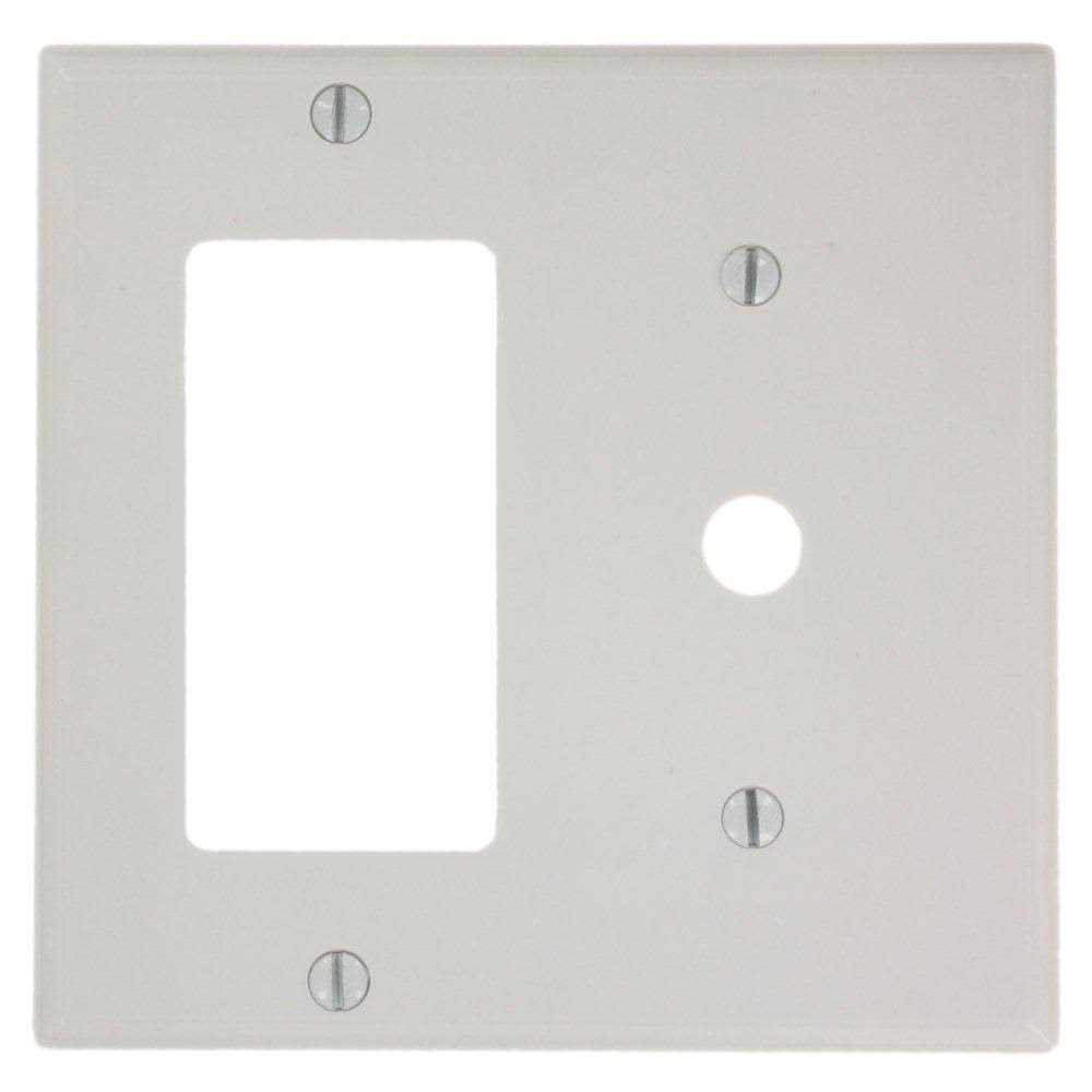 Leviton 80401-W 1-Gang Decora Wallplate - Zenithce