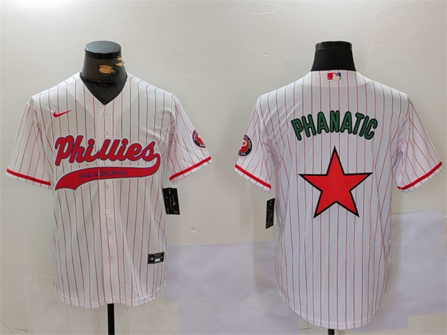 Philadelphia Phillies Phanatic White Red Cool Base Stitched Jersey - Zenithce
