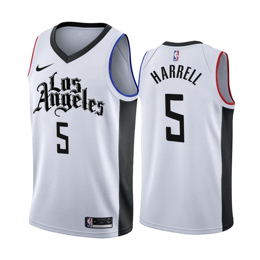 Clippers #5 Montrezl Harrell 2019-20 White Los Angeles City Edition Jersey - Zenithce