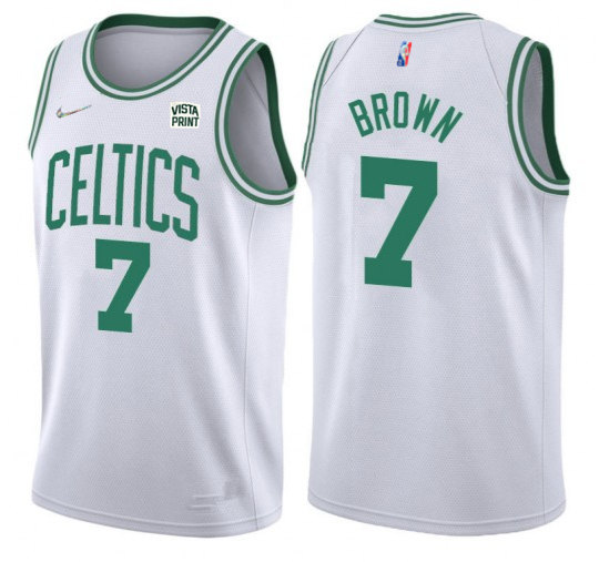 Boston Celtics #7 Jaylen Brown 75th Anniversary White Stitched Jersey - Zenithce