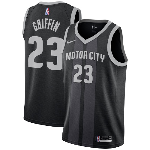 Detroit Pistons #23 Blake Griffin Black Swingman City Edition Jersey - Zenithce