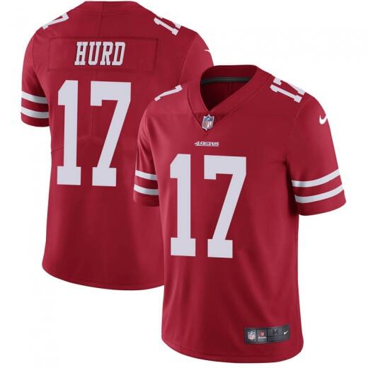 San Francisco 49ers #17 Jalen Hurd Red Vapor Untouchable Limited Stitched Jersey - Zenithce