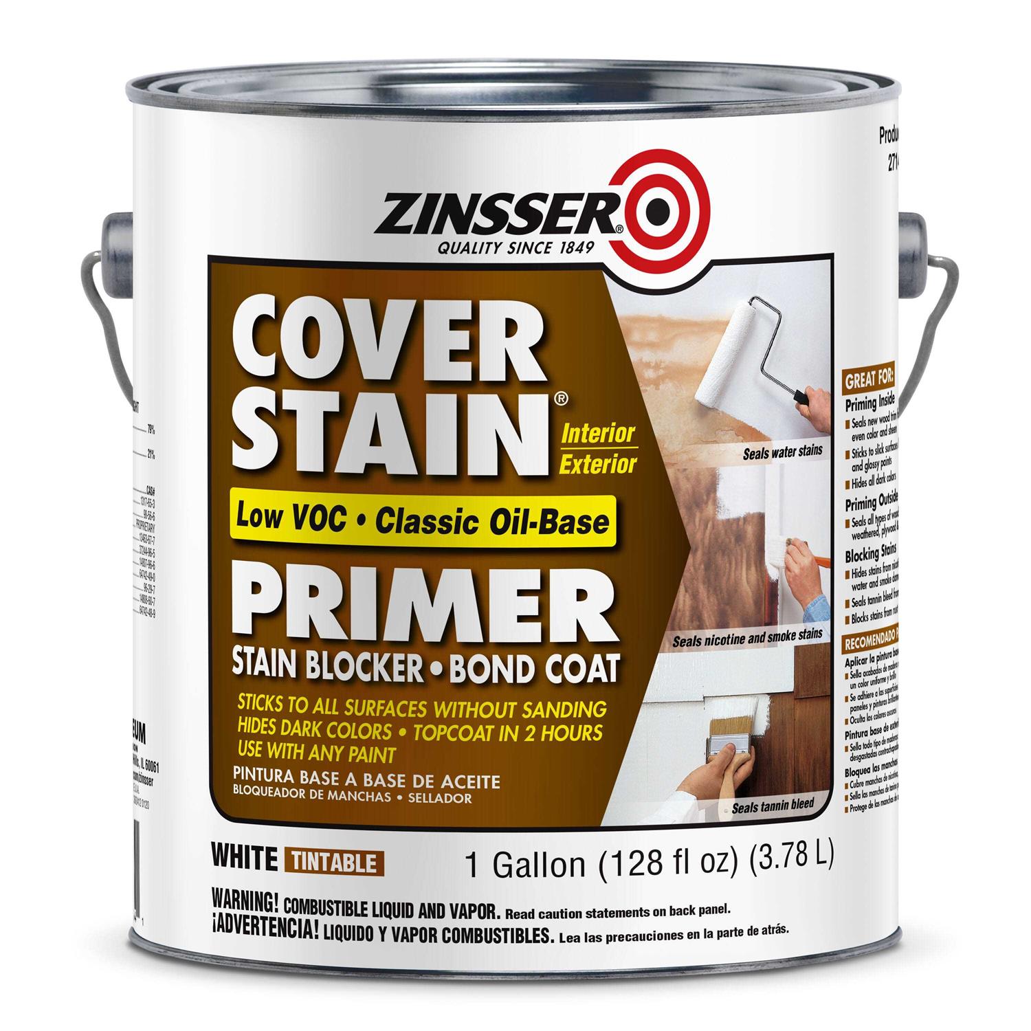 Zinsser 1 Gal Cover Stain Primer 3551 - Zenithce