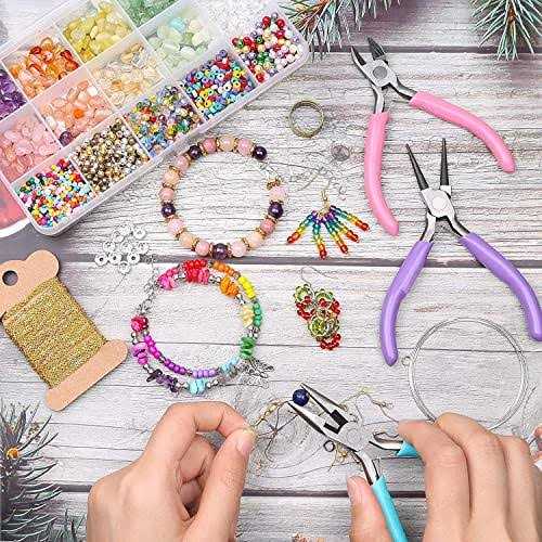 Jewelry Pliers 8pcs Set Jewelry Making Tools Mini Precision Pliers Kit with Wood Pallet - Zenithce