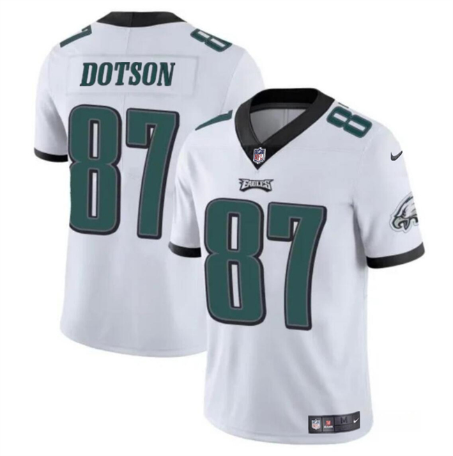 Philadelphia Eagles #87 Jahan Dotson White Vapor Untouchable Limited Stitched Jersey - Zenithce