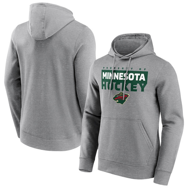 Minnesota Wild Grey Gain Ground Hoodie - Zenithce