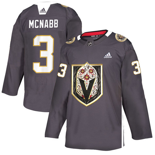 Vegas Golden Knights #3 Brayden McNabb Grey Latino Heritage Night Stitched Jersey - Zenithce