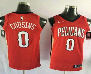 New Orleans Pelicans #0 DeMarcus Cousins New Red 2017-2018 Swingman Stitched Jersey - Zenithce