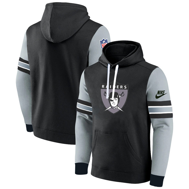Las Vegas Raiders Black Grey Pullover Hoodie - Zenithce