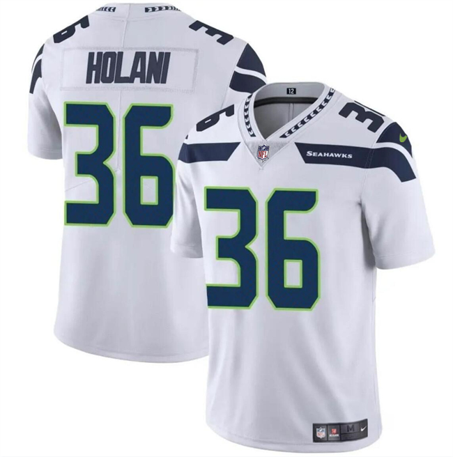 Seattle Seahawks #36 George Holani White Vapor Limited Stitched Jersey - Zenithce