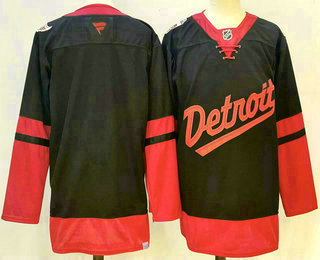 Detroit Red Wings Blank Black 2025 Stadium Series Stitched Jersey - Zenithce