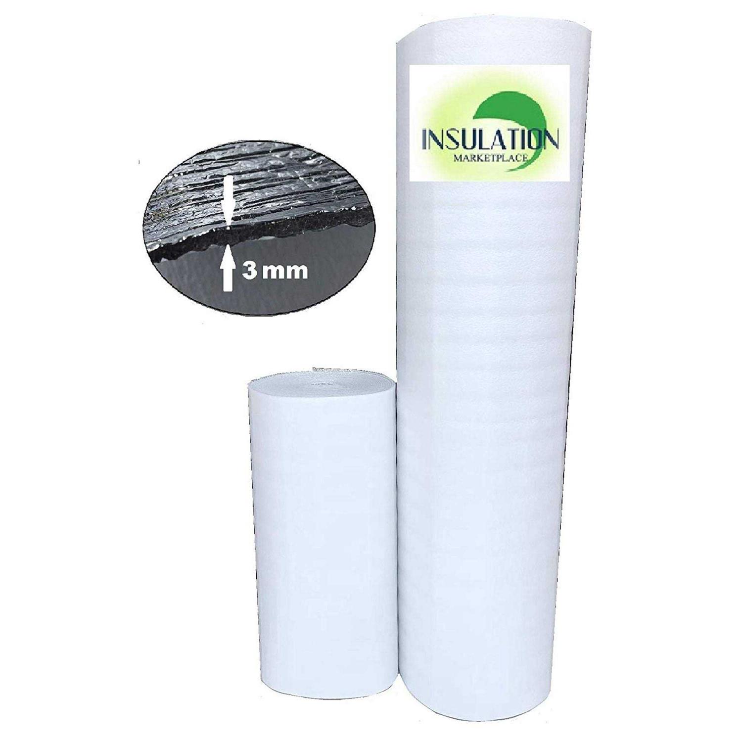 INSULATION MARKETPLACE Smartshield -5mm Reflective Foam Core Insulation roll, Cold and Heat Shield - Zenithce