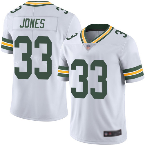 Green Bay Packers #33 Aaron Jones White Vapor Untouchable Limited Stitched Jersey - Zenithce