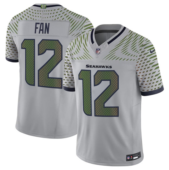 Seattle Seahawks #12 Fan Gray 2025 F.U.S.E. “Rivalries” Vapor Untouchable Limited Football Stitched Jersey - Zenithce