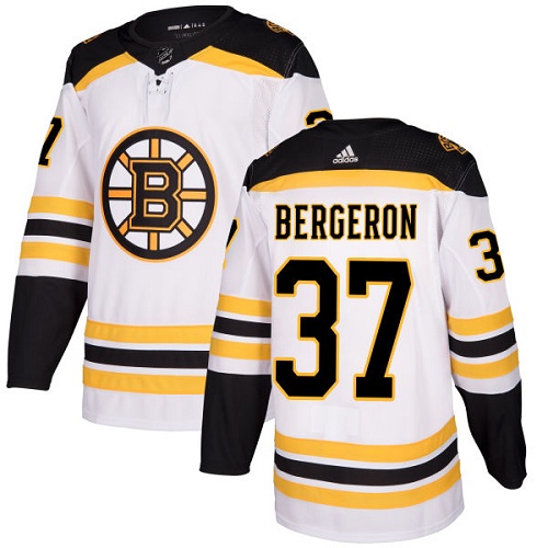 Boston Bruins #37 Patrice Bergeron White Stitched Adidas Jersey - Zenithce