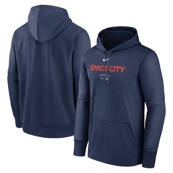 Houston Astros Navy 2024 Collection Practice Performance Pullover Hoodie - Zenithce
