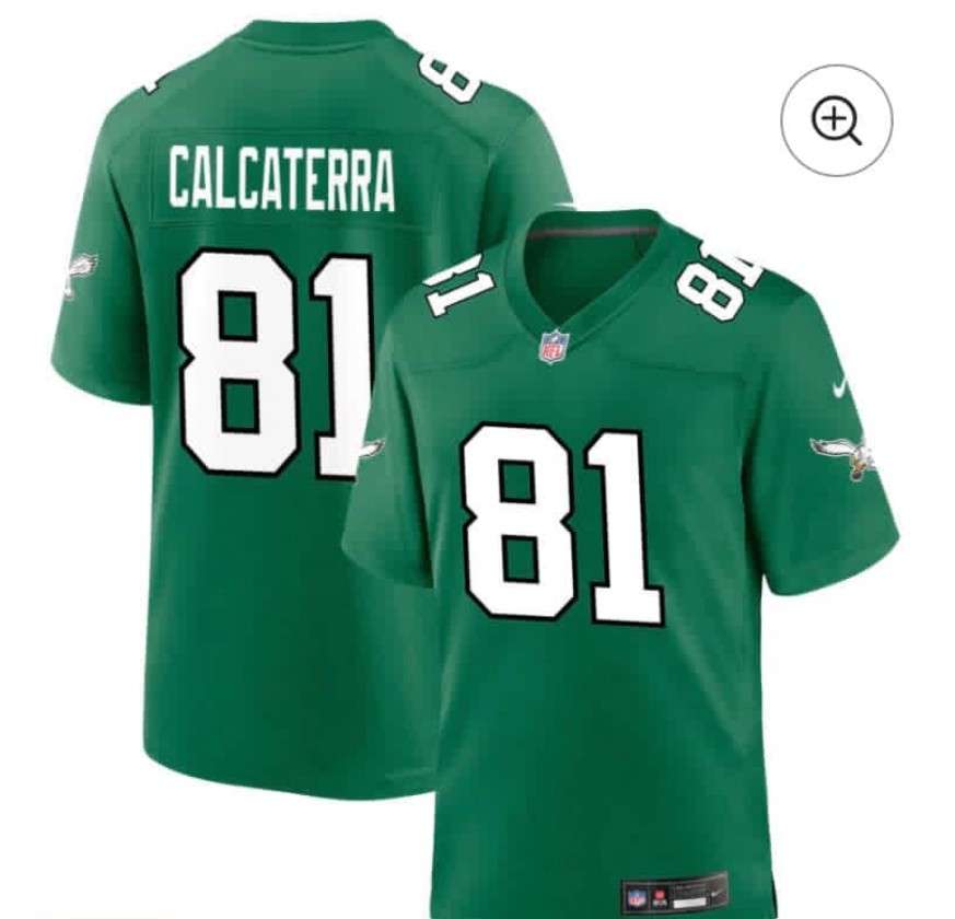 Philadelphia Eagles #81 Grant Calcaterra Limited Kelly Green Vapor Jersey - Zenithce