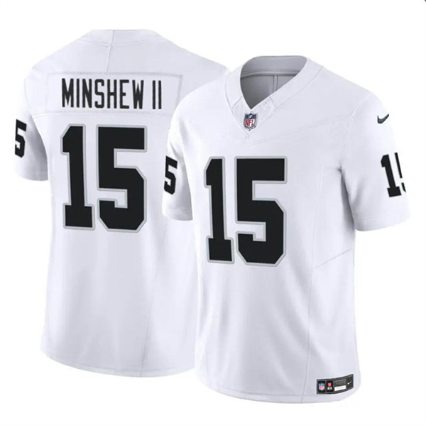 Las Vegas Raiders #15 Gardner Minshew II White 2024 F.U.S.E. Stitched Jersey - Zenithce