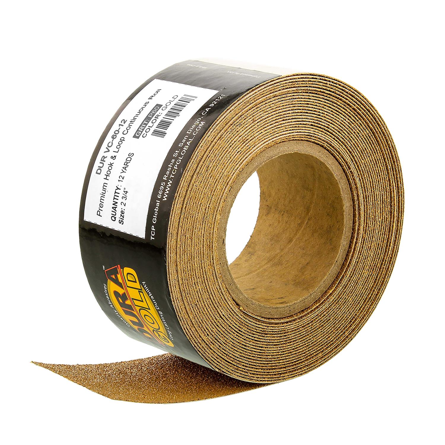 Dura-Gold Premium Grit Gold Longboard Continuous Sandpaper Roll - Zenithce