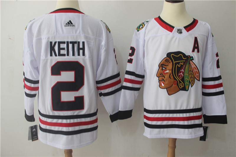Chicago Blackhawks #2 Duncan Keith White Stitched Adidas Jersey - Zenithce