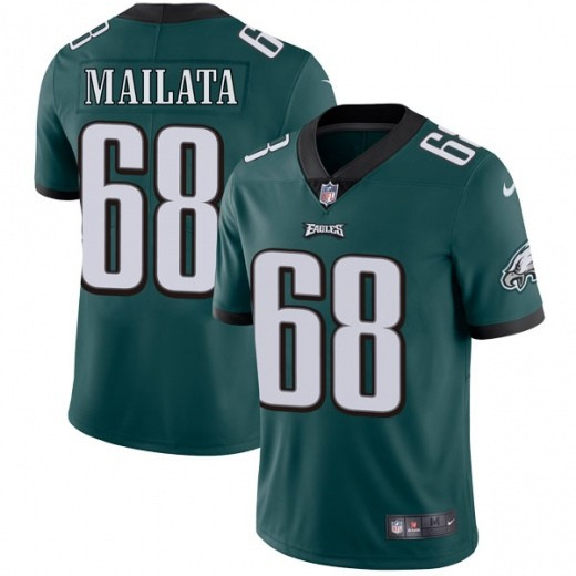 Philadelphia Eagles #68 Jordan Mailata Green Vapor Untouchable Limited Stitched Football Jersey - Zenithce