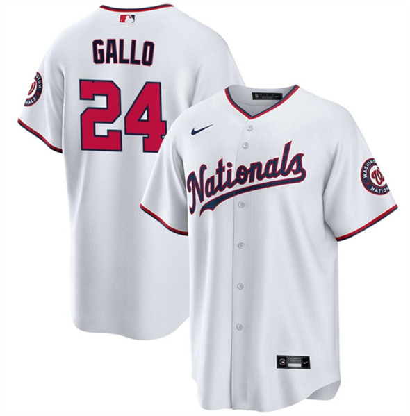 Washington Nationals #24 Joey Gallo White Cool Base Stitched Jersey - Zenithce