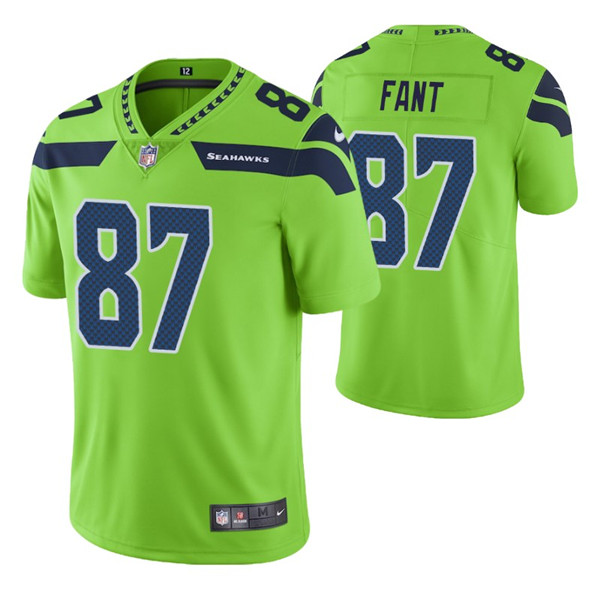 Seattle Seahawks #87 Noah Fant Green Vapor Untouchable Limited Stitched Jersey - Zenithce