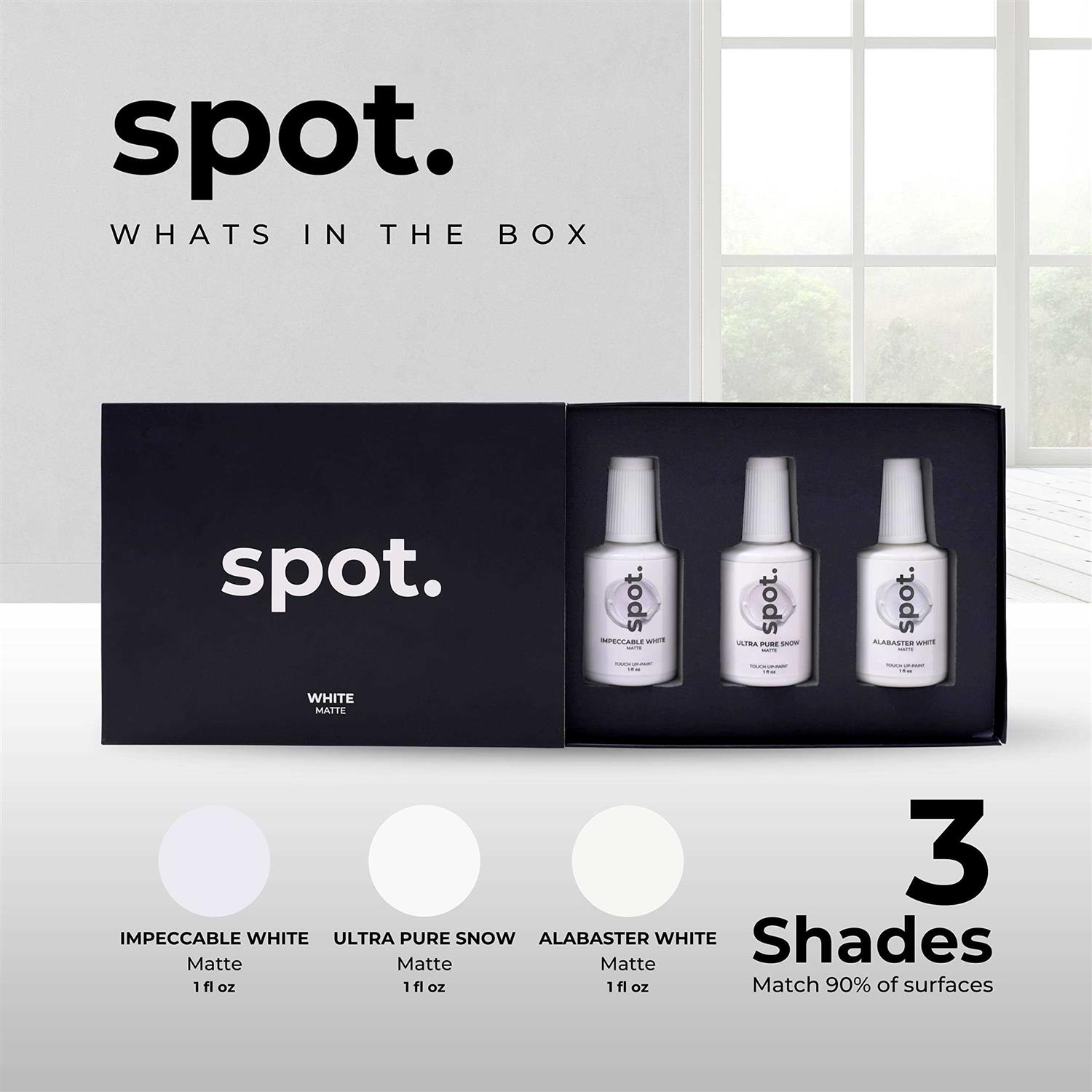 spot. Touch Up-Paint, Matte Finish, for Cabinets, Walls, Windows, Doors, and Furniture - Zenithce