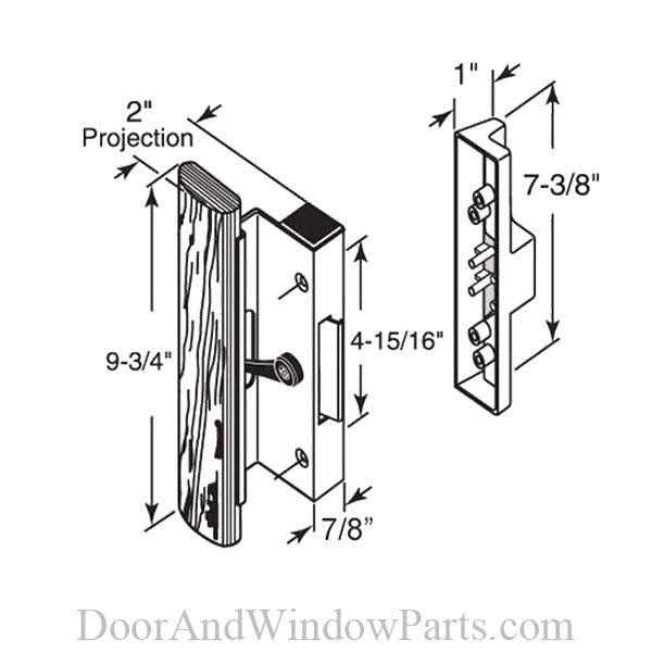 Prime-Line Sliding Door Handle C 1003 - Zenithce