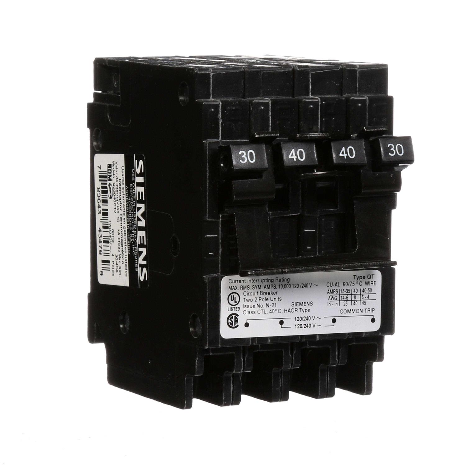 Siemens Q23030CT2 Breaker - Zenithce
