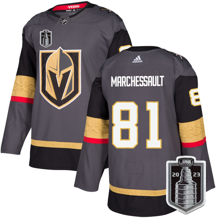 Vegas Golden Knights #81 Jonathan Marchessault Gray 2023 Stanley Cup Final Stitched Jersey - Zenithce