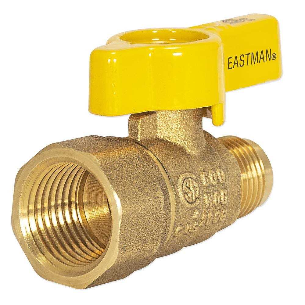 Eastman 5/8 Inch OD Compression x 3/8 Inch OD Compression Multi-Turn Angle Stop Valve 04348LF - Zenithce