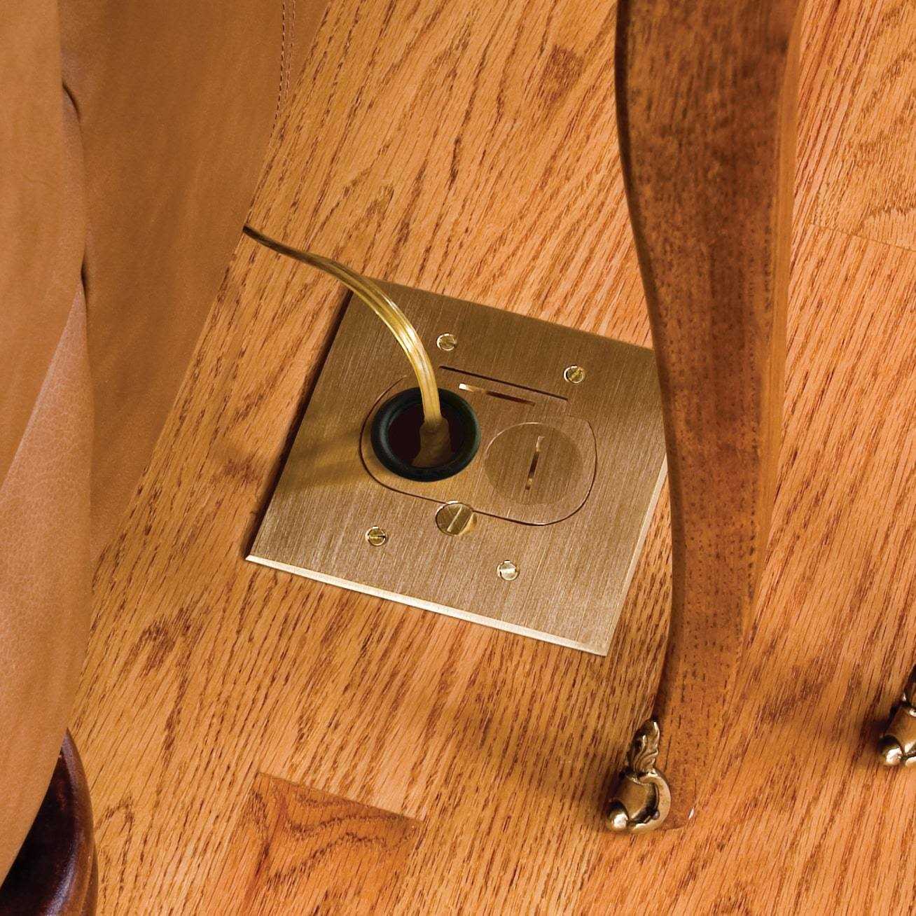 Lew Electric PUFP-CT-SS-PB Kitchen Countertop Pop Up 20A Power Outlet - Zenithce