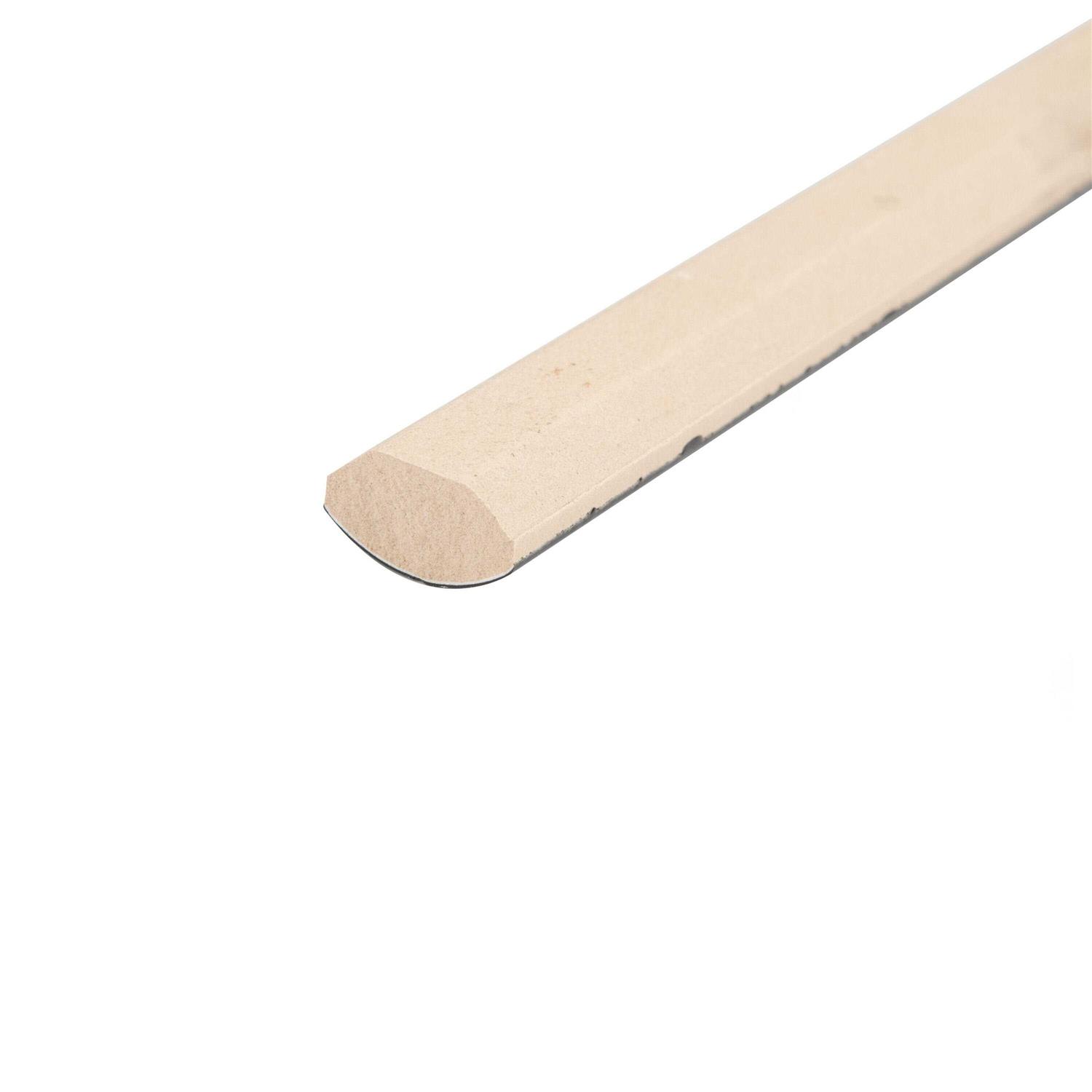 Merola Tile Chester Demi-Bullnose 1/2 in. x 12 in. Glossy Ceramic Wall Tile Trim - Zenithce