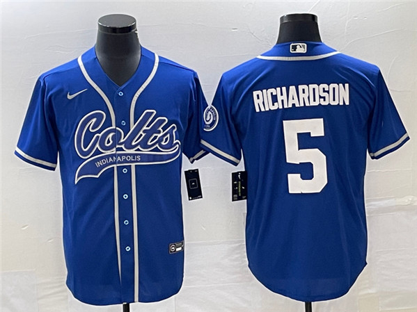 Indianapolis Colts #5 Anthony Richardson Royal Cool Base Stitched Jersey - Zenithce