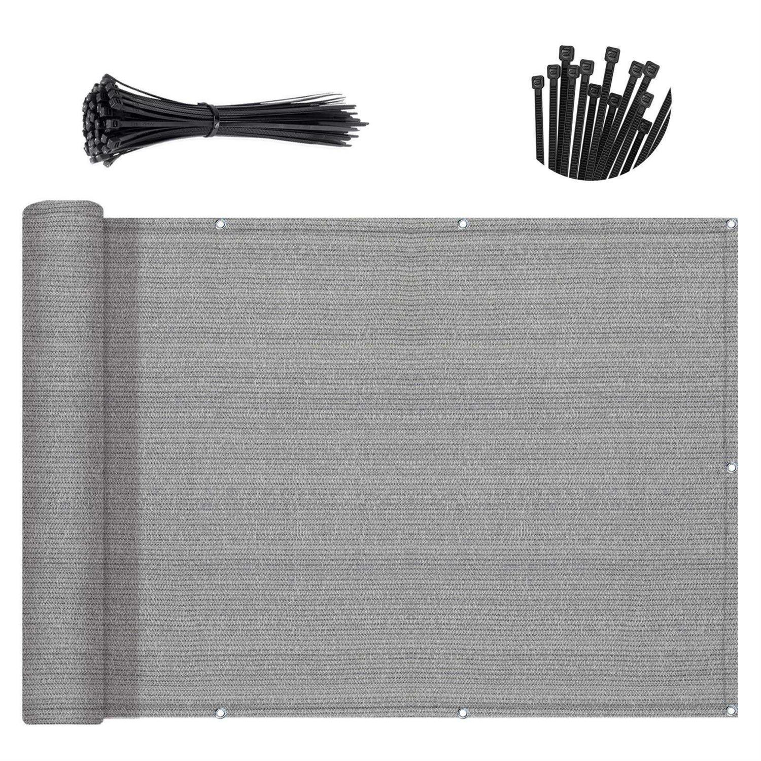 Sunny & Fun 0.4-in x 12-in Wrought Iron Metal Polypropylene Garden Fence Panel SKYHD70242 - Zenithce