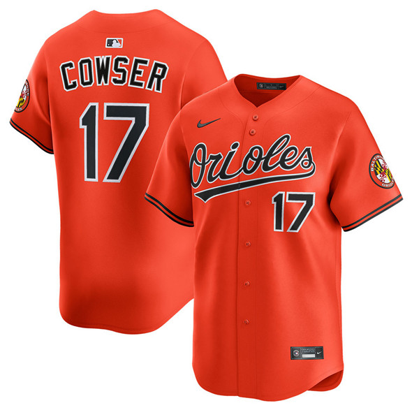 Baltimore Orioles #17 Colton Cowser Orange 2025 2nd Alternate Limited Stitched Jersey - Zenithce