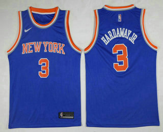 New York Knicks #5 Tim Hardaway Jr Blue 2017-2018 Icon Edition Swingman Jersey - Zenithce
