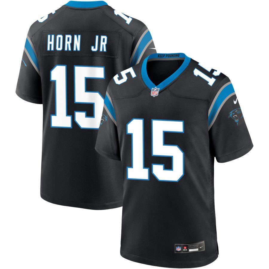 Carolina Panthers #15 Jimmy Horn Jr Black 2025 Vapor Limited Stitched Jersey - Zenithce
